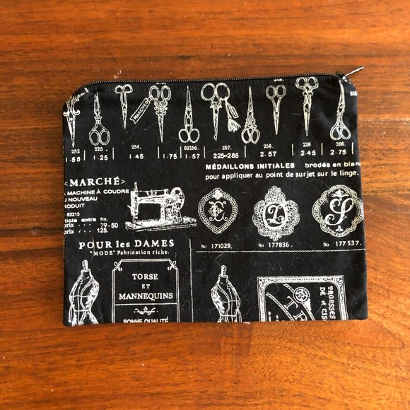 Lot 6 Handmade Zipper pouches bags Vintage Lot A - Picture 6 of 14